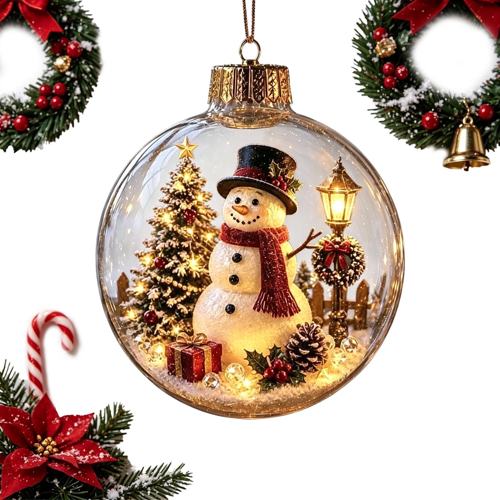 Outdoor Lighting Effects - Ornamen Diorama Natal yang Bersinar, Dekorasi