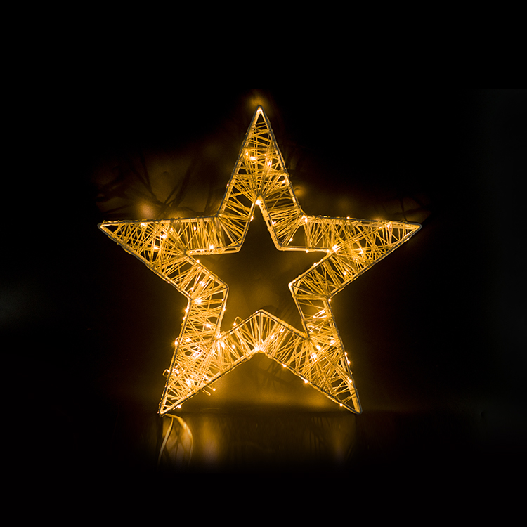 Outdoor Lighting And Landscape - Lampu Gantung Natal LED Bentuk Bintang