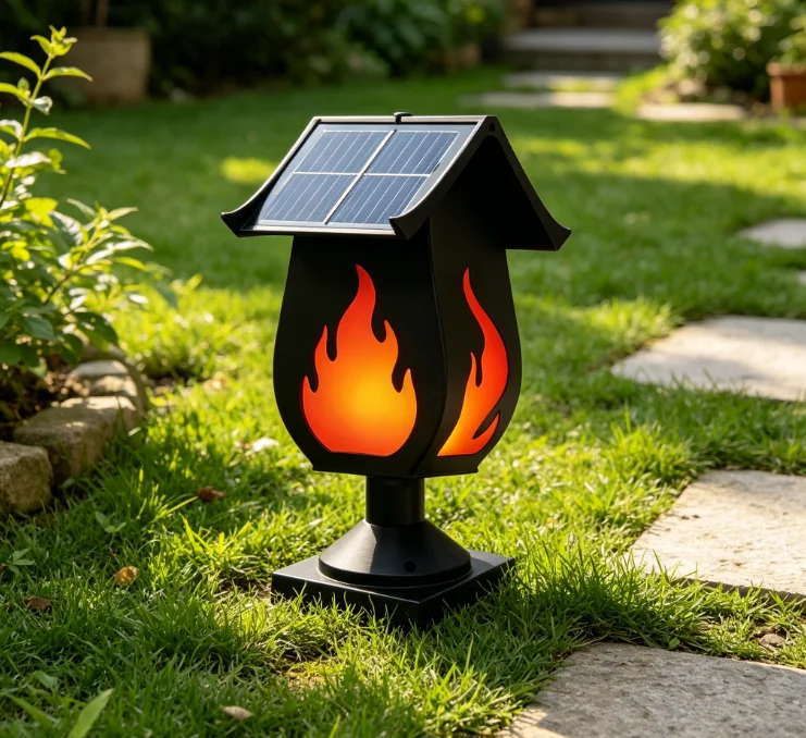 Outdoor Lighting And Landscape - Lampu Hias Tiang Taman Tenaga Surya