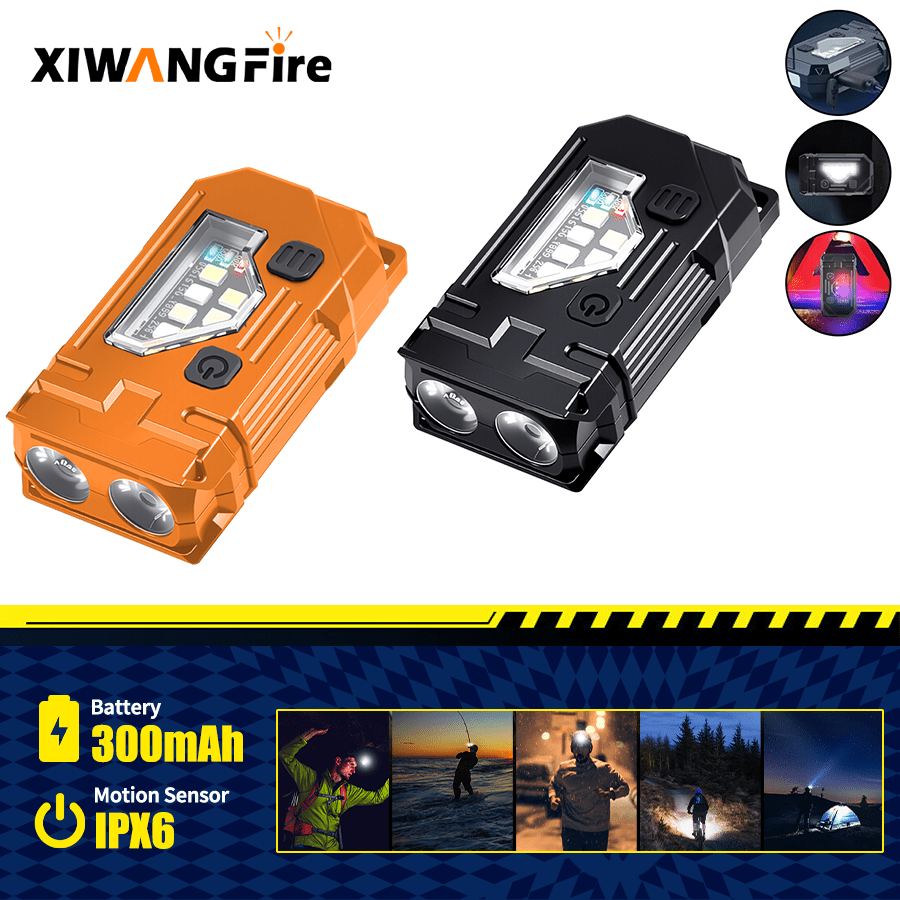 Outdoor Lighting Black - Senter Mini Gantungan Kunci EDC -
