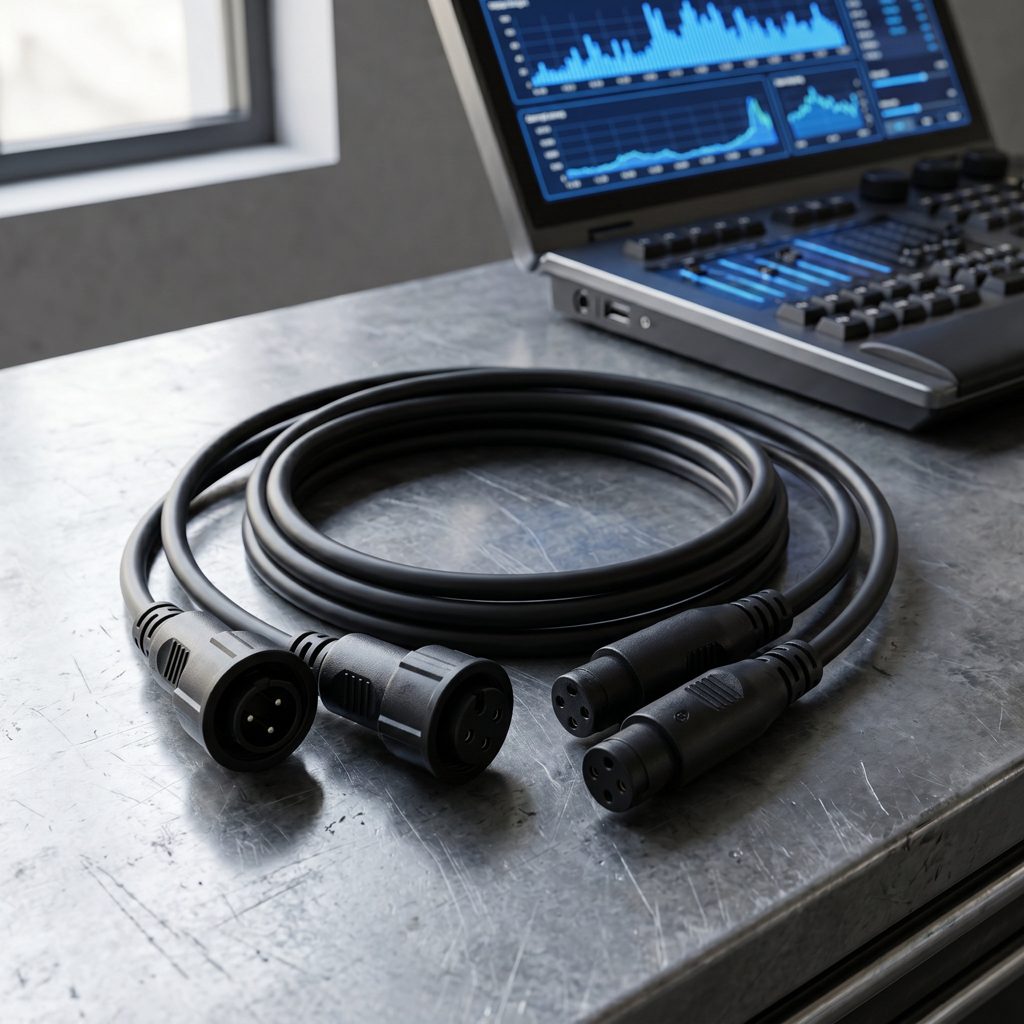2 buah Kabel DMX Tahan Air, Ka - Outdoor Lighting Waterproof ulasan dan harga