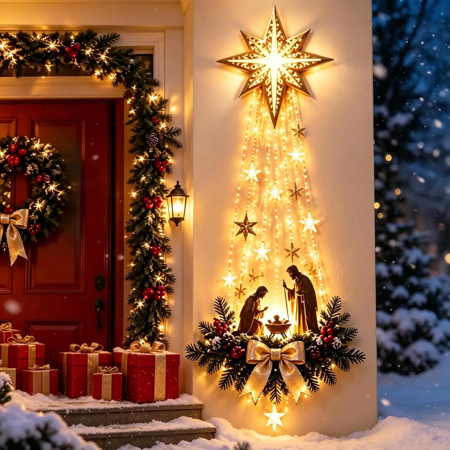 1-5 buah Hiasan Gantung Natal  - Outdoor Lighting Effects ulasan dan harga